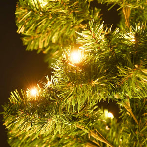 Spiral Weihnachtsbaum mit LED Grün 120cm
