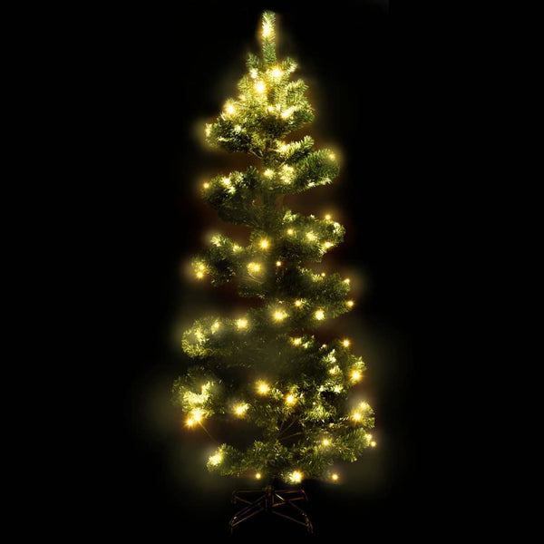 Spiral Weihnachtsbaum Grün mit LED 150cm