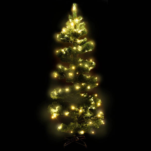 Spiral Weihnachtsbaum mit LED Grün 180cm