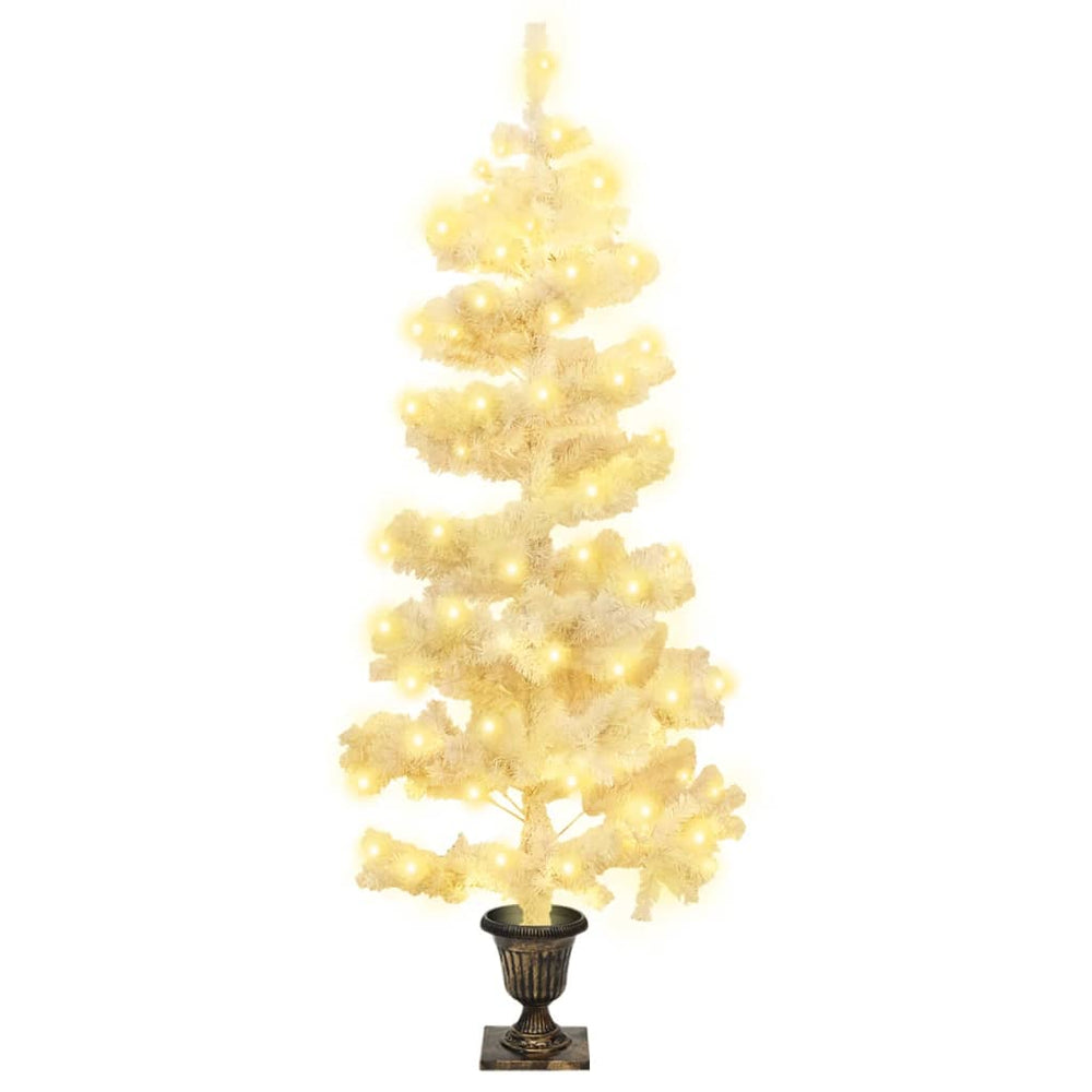 Spiral Weihnachtsbaum mit LED Weiß 120cm