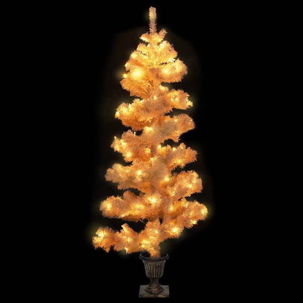 Spiral Weihnachtsbaum mit LED Weiß 120cm