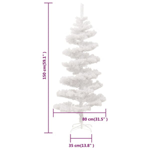 Spiral Weihnachtsbaum mit LED Weiß 150cm
