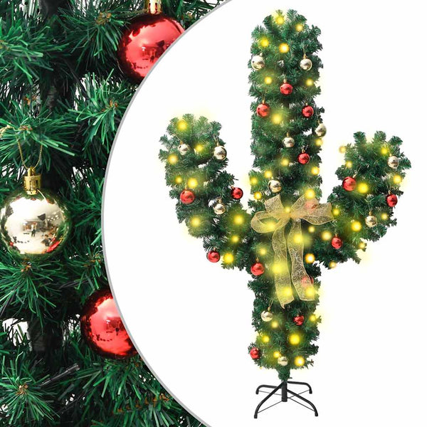 Weihnachtsdeko Kaktus LED Grün 180cm
