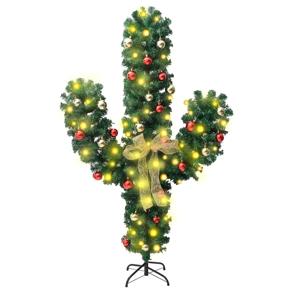 Weihnachtsdeko Kaktus LED Grün 180cm