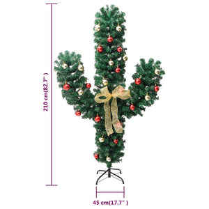 Weihnachtskaktus mit LED 210cm