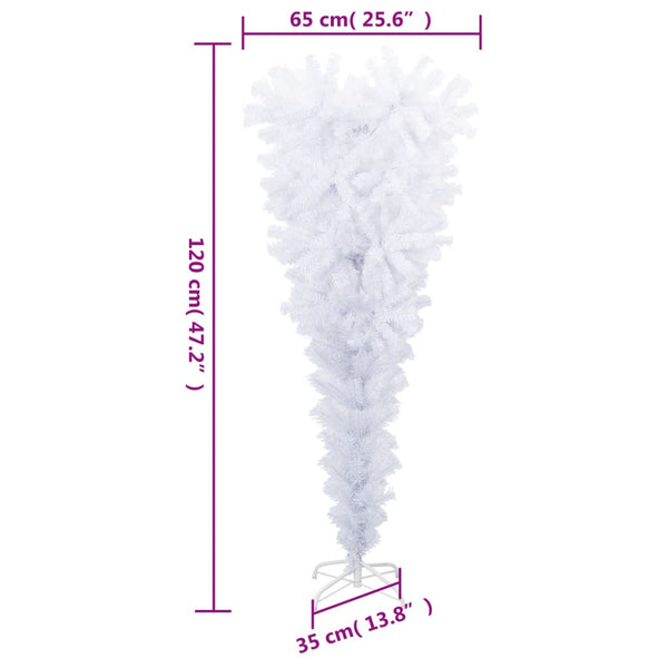Weihnachtsbaum Künstlich Weiß Umgekehrt 120cm