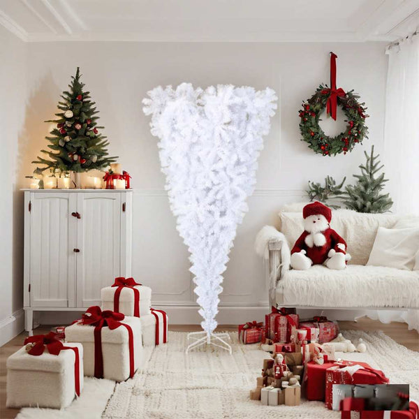 Weißer, umgekehrter künstlicher Weihnachtsbaum 180cm