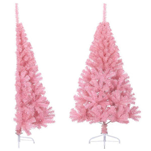 Rosa Halb-Weihnachtsbaum 150cm