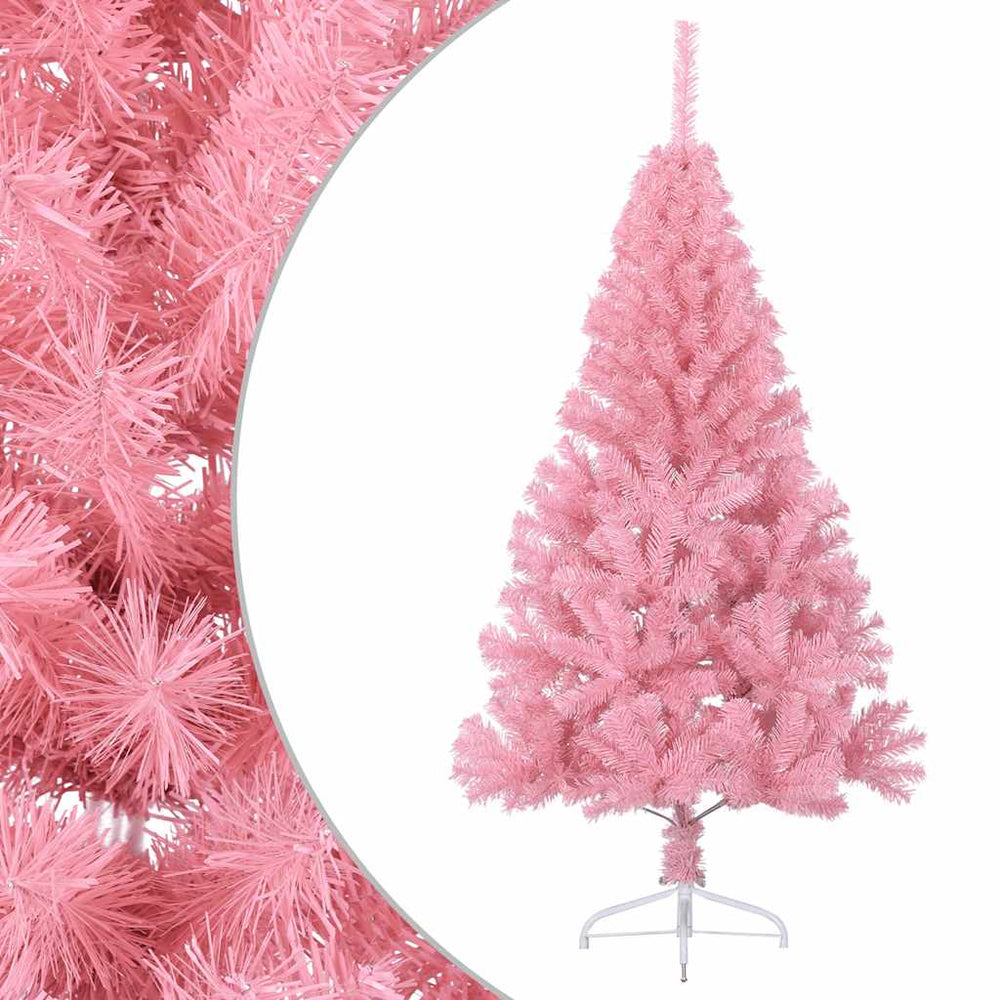 Rosa Halb-Weihnachtsbaum 150cm