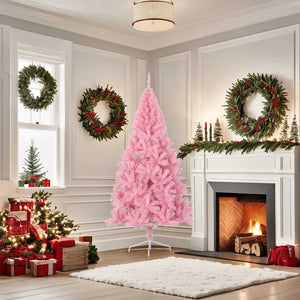 Rosa Halb-Weihnachtsbaum 180cm