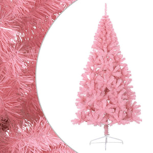 Rosa Halb-Weihnachtsbaum 210cm