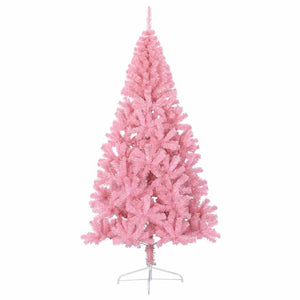 Rosa Halb-Weihnachtsbaum 210cm