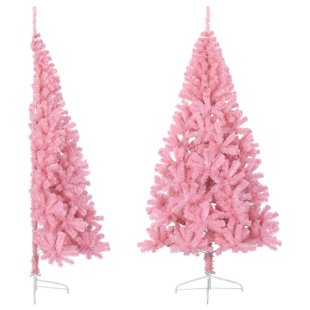 Halber Rosa Weihnachtsbaum 240cm
