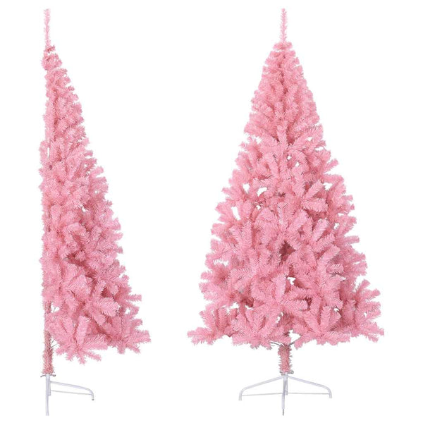 Halber Rosa Weihnachtsbaum 240cm