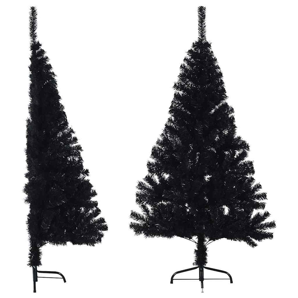 Halb Weihnachtsbaum Schwarz 120cm