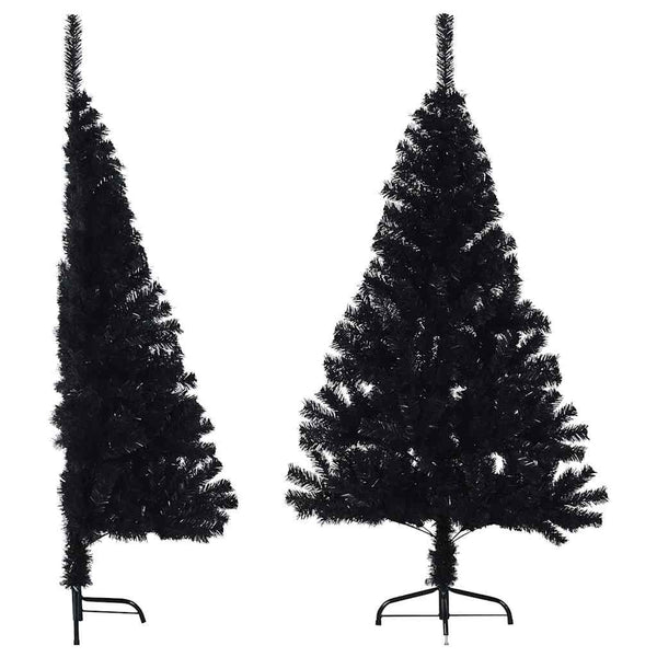 Halb Weihnachtsbaum Schwarz 120cm