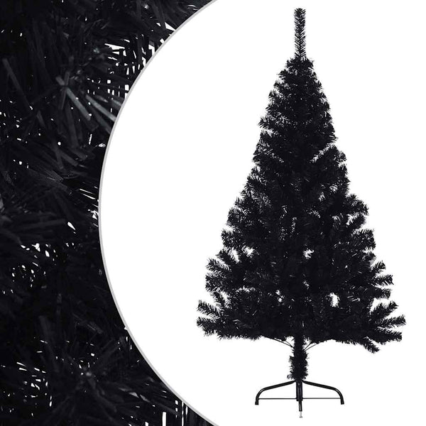 Halb Weihnachtsbaum Schwarz 120cm