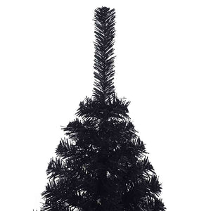 Halb Weihnachtsbaum Schwarz 120cm