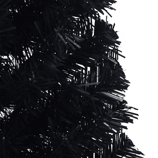 Halb Weihnachtsbaum Schwarz 120cm