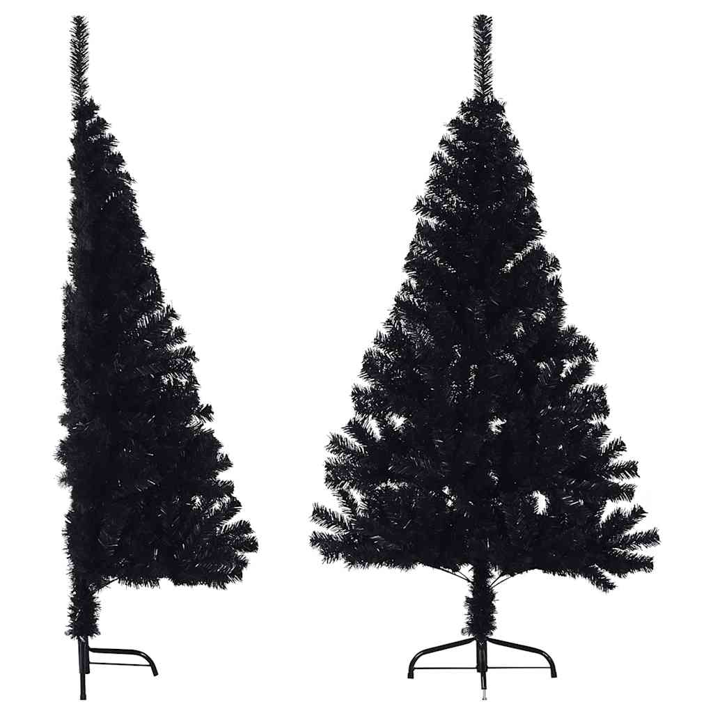 Halb Weihnachtsbaum Schwarz 150cm