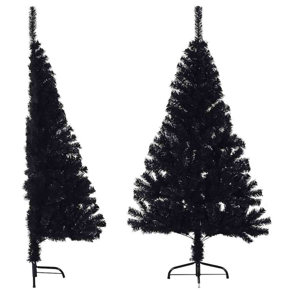 Halb Weihnachtsbaum Schwarz 150cm
