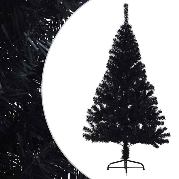 Halb Weihnachtsbaum Schwarz 150cm