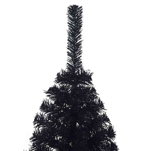 Halb Weihnachtsbaum Schwarz 150cm