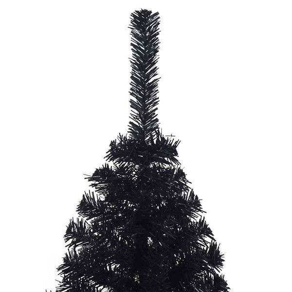 Halb Weihnachtsbaum Schwarz 150cm