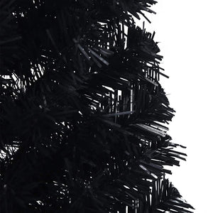 Halb Weihnachtsbaum Schwarz 150cm