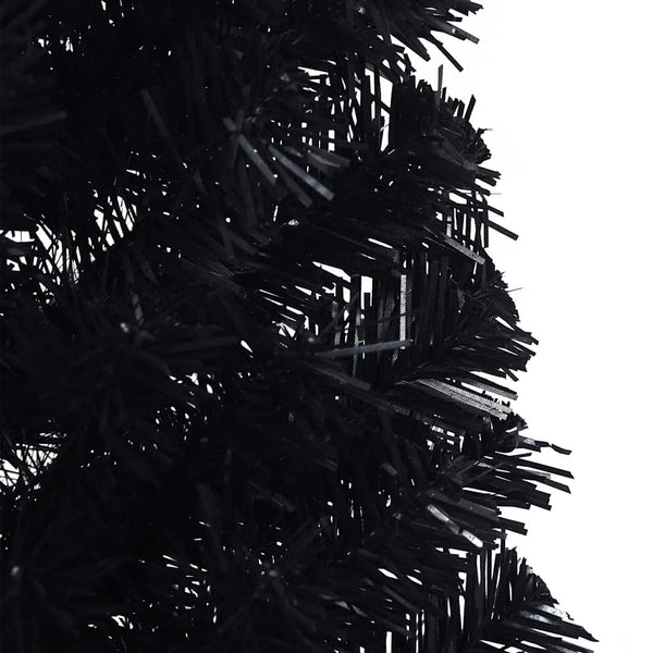 Halb Weihnachtsbaum Schwarz 150cm
