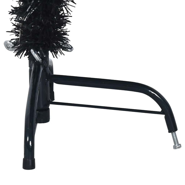 Halb Weihnachtsbaum Schwarz 150cm