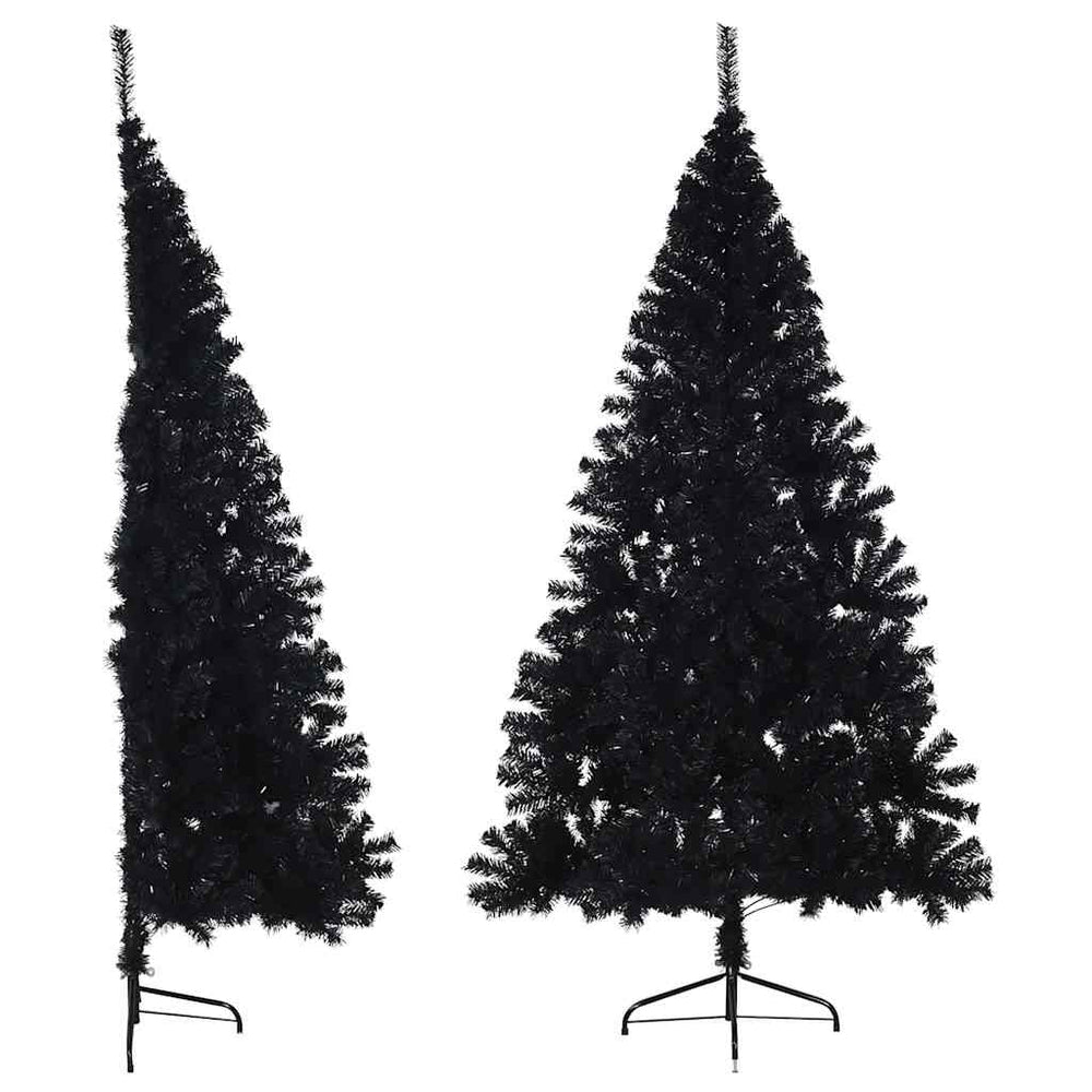 Schwarzer Halb-Weihnachtsbaum 180cm