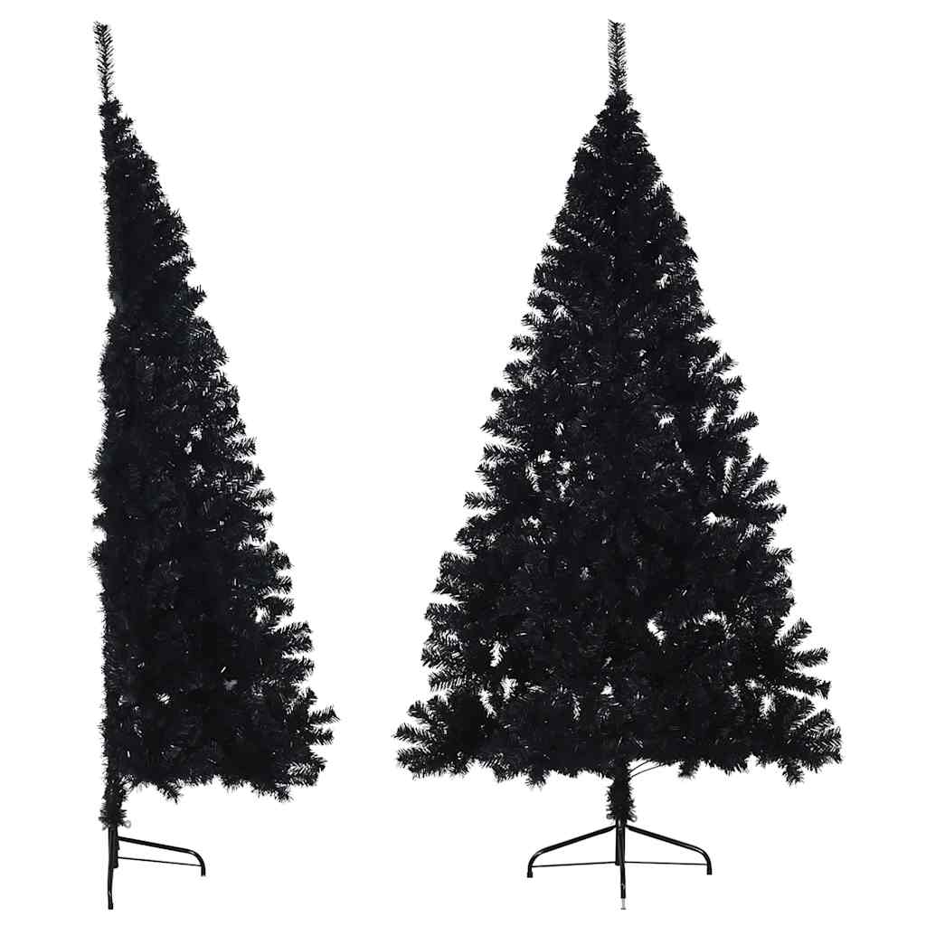 Schwarzer Halb-Weihnachtsbaum 180cm
