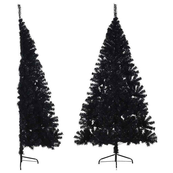 Schwarzer Halb-Weihnachtsbaum 180cm