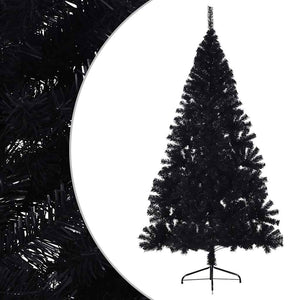 Schwarzer Halb-Weihnachtsbaum 180cm