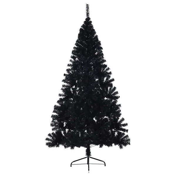 Schwarzer Halb-Weihnachtsbaum 180cm