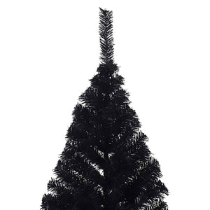 Schwarzer Halb-Weihnachtsbaum 180cm