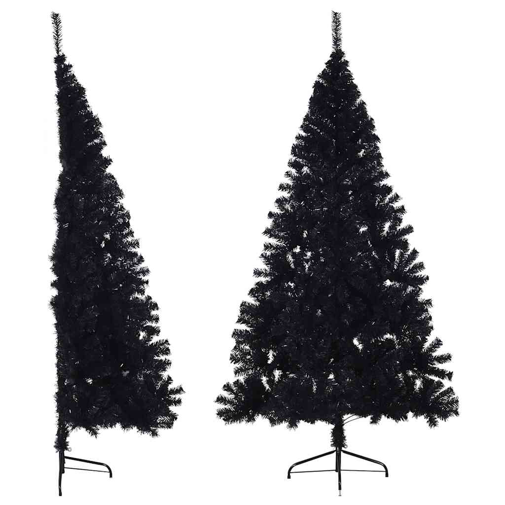 Halb Weihnachtsbaum Schwarz 210cm