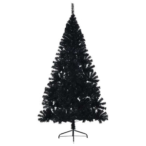 Halb Weihnachtsbaum Schwarz 210cm