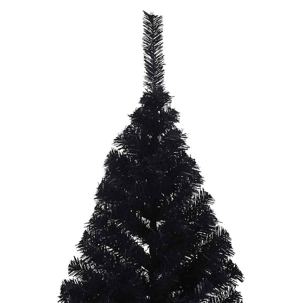 Halb Weihnachtsbaum Schwarz 210cm