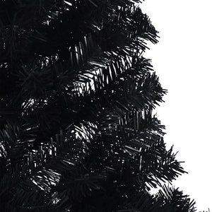 Halb Weihnachtsbaum Schwarz 210cm