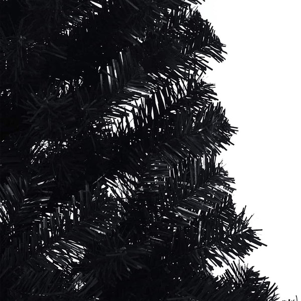 Halb Weihnachtsbaum Schwarz 210cm