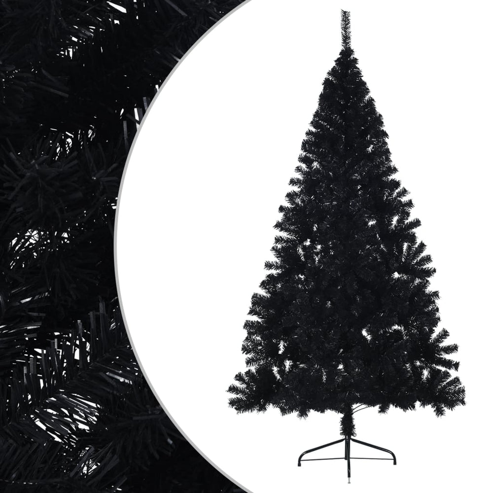 Halb Weihnachtsbaum Schwarz 240cm