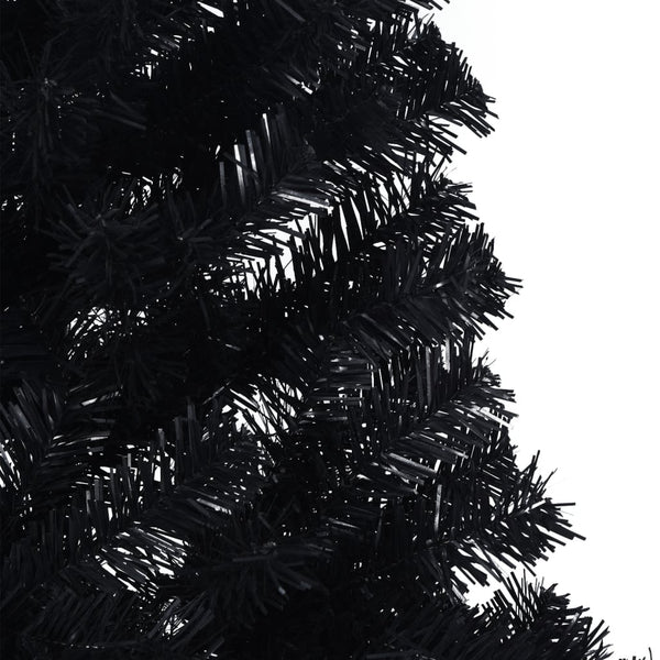 Halb Weihnachtsbaum Schwarz 240cm