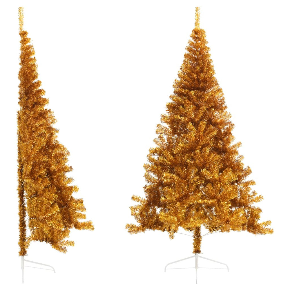 Goldener Halb-Weihnachtsbaum 240cm