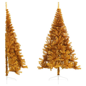 Goldener Halb-Weihnachtsbaum 240cm