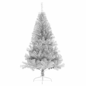 Halber Weihnachtsbaum Silber 150cm