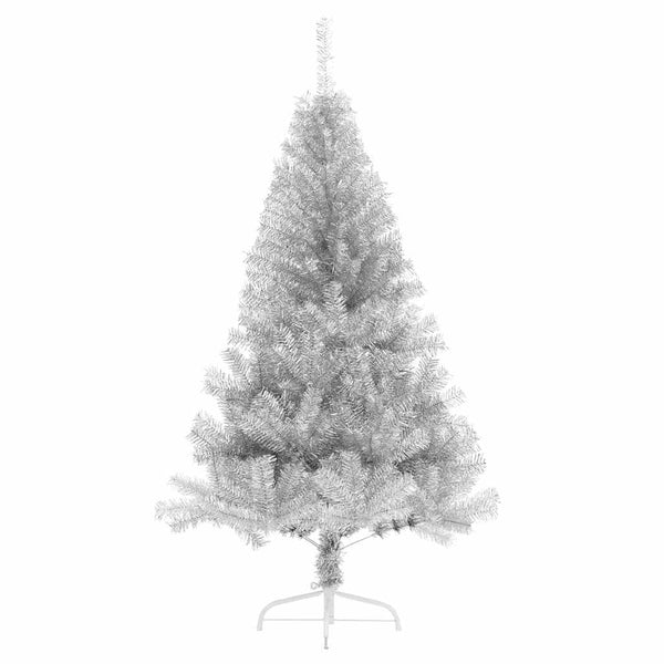 Halber Weihnachtsbaum Silber 150cm