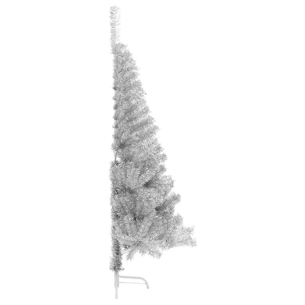 Halber Weihnachtsbaum Silber 150cm