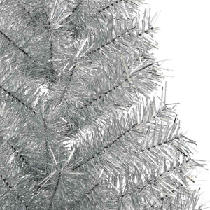 Halber Weihnachtsbaum Silber 150cm